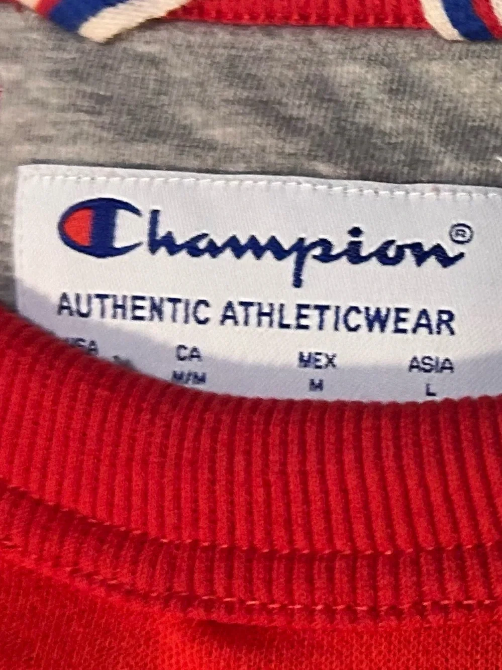 Champion Bright Red Kids' Crewneck Sweatshirt
